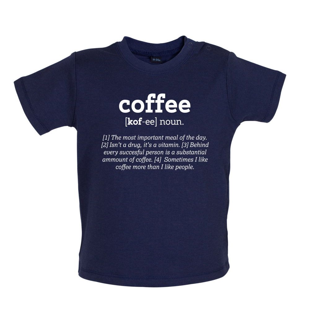 Definition Coffee Baby T Shirt