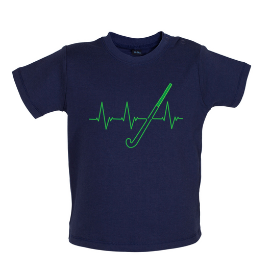 Hockey Heartbeat Baby T Shirt