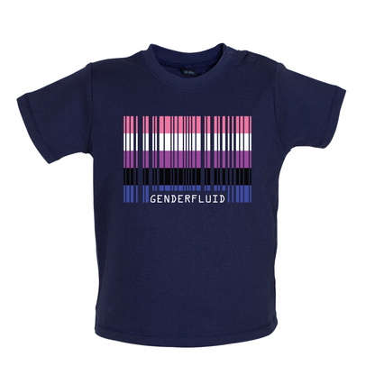 LGBT Barcode Flags - Gender Fluid Baby T Shirt