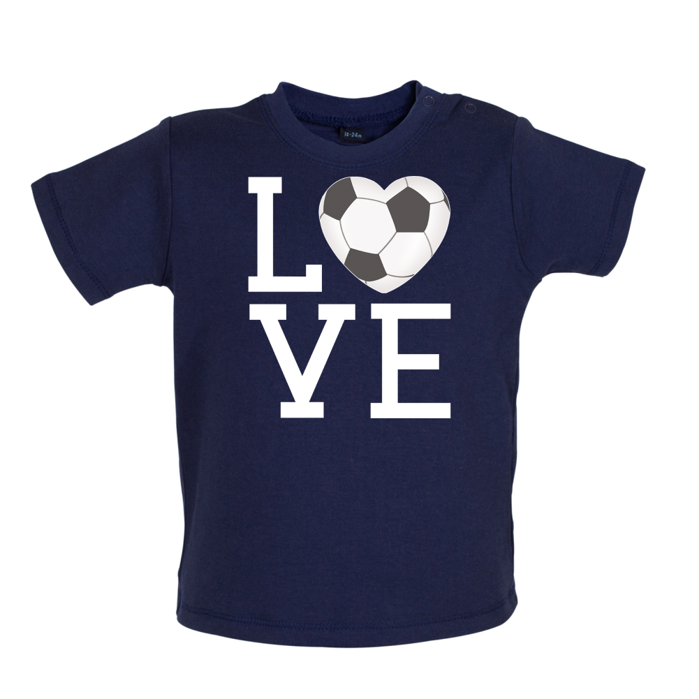 I Love Football Baby T Shirt