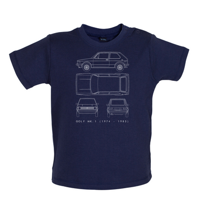 4 View Golf MK1  Baby T Shirt