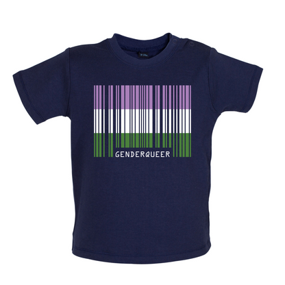 LGBT Barcode Flags - Gender Queer Baby T Shirt