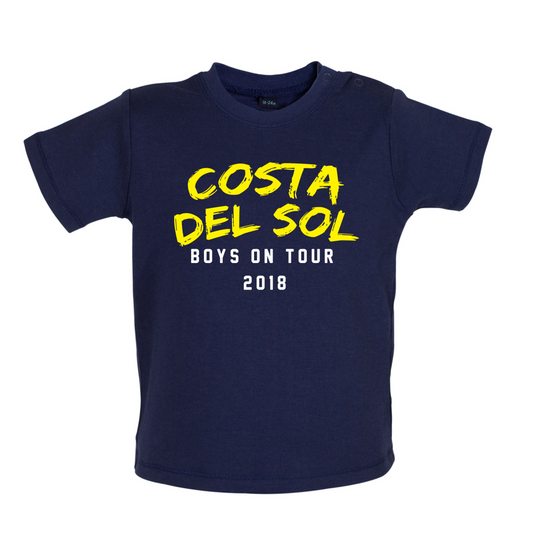Boys On Tour Costa Del Sol Baby T Shirt