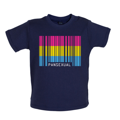 LGBT Barcode Flags - Pan Sexual Baby T Shirt