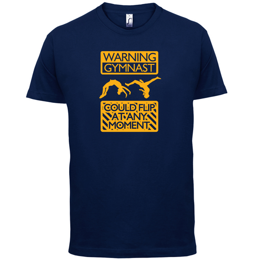 Warning Gymnast T Shirt