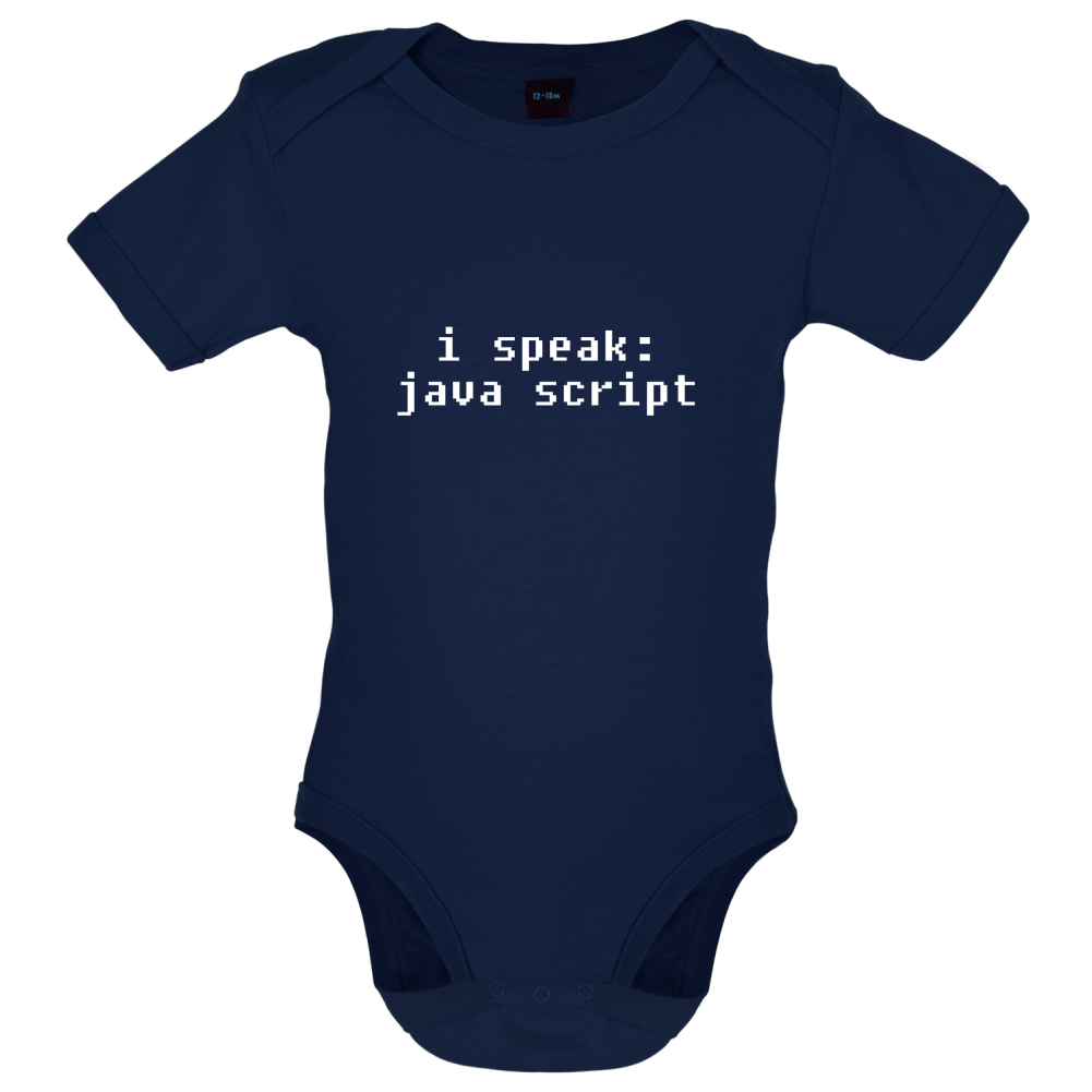 I Speak Javascript Baby T Shirt