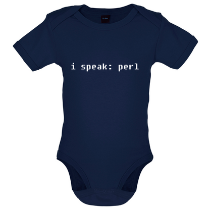 I Speak Perl Baby T Shirt