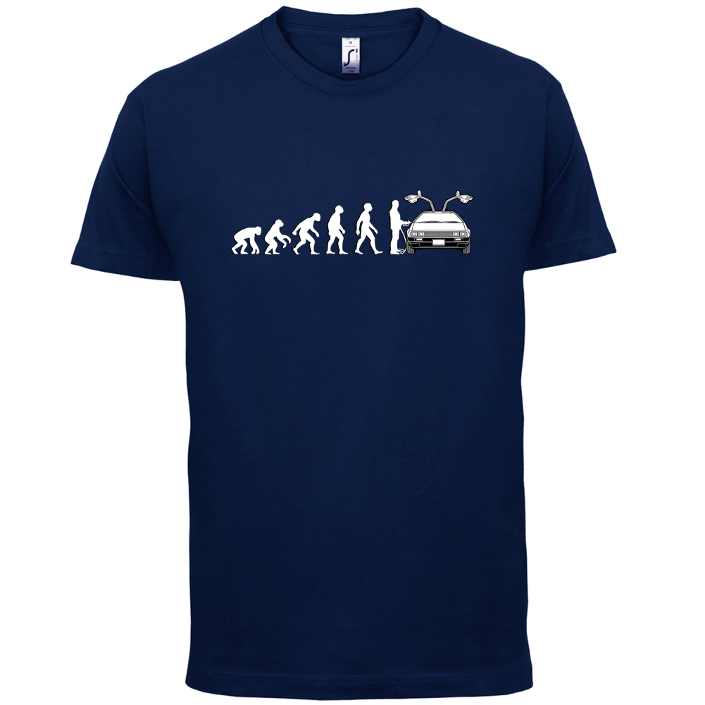 Evolution of Man DMC-12 Driver T Shirt