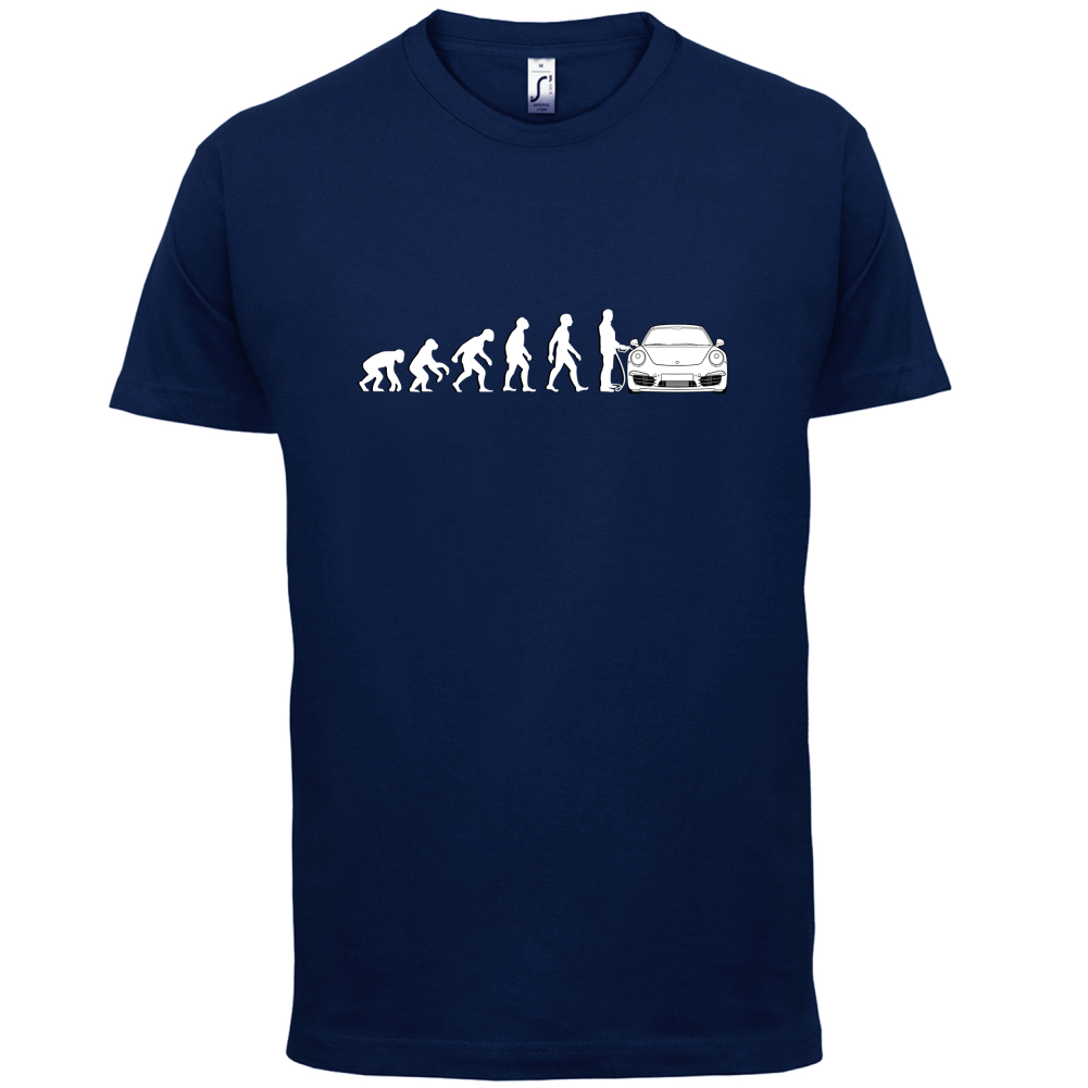 Evolution of Man 911 Driver T Shirt