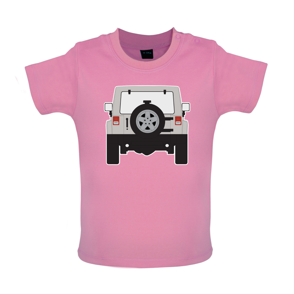 JW Rear Hyper Grey Stone Baby T Shirt