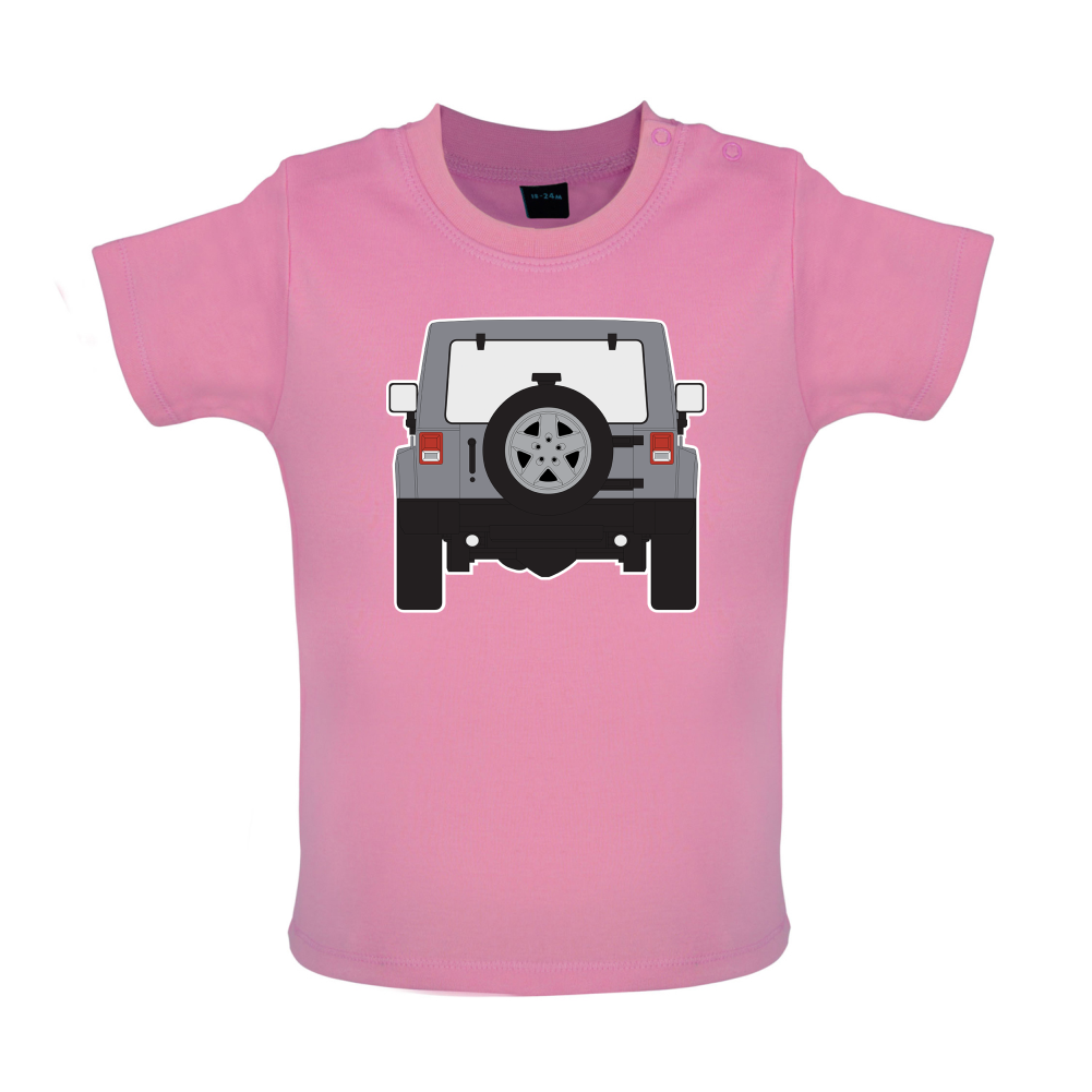 JW Rear Hyper Silver Baby T Shirt