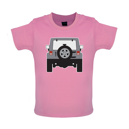 JW Rear Hyper Silver Baby T Shirt