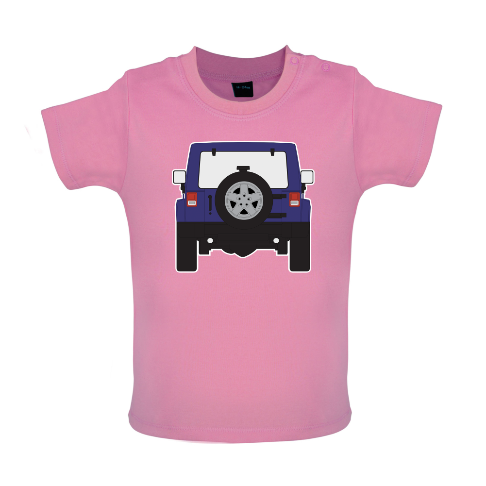 JW Rear Hyper Purple Baby T Shirt