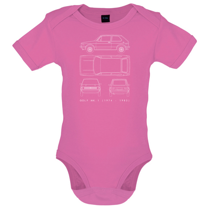 4 View Golf MK1  Baby T Shirt