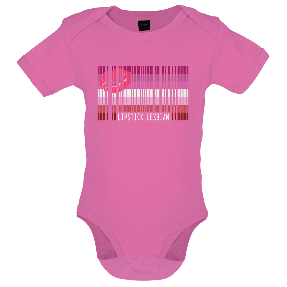 LGBT Barcode Flags - Lipstick Lesbian Baby T Shirt