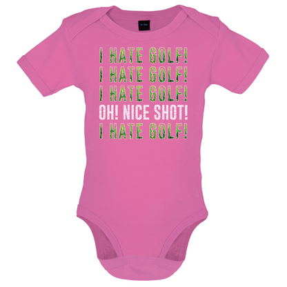 I Hate Golf Baby T Shirt