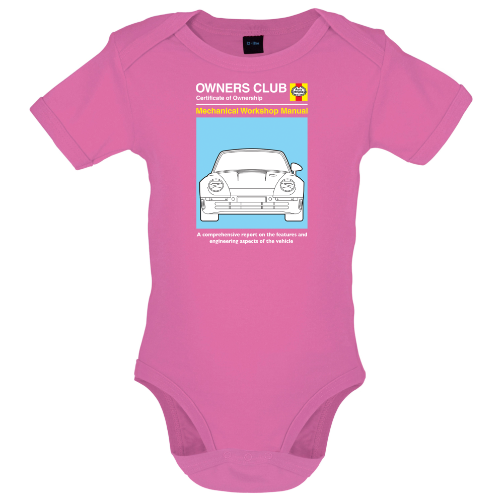 Car Owners Manual 959 Turbo Baby T Shirt