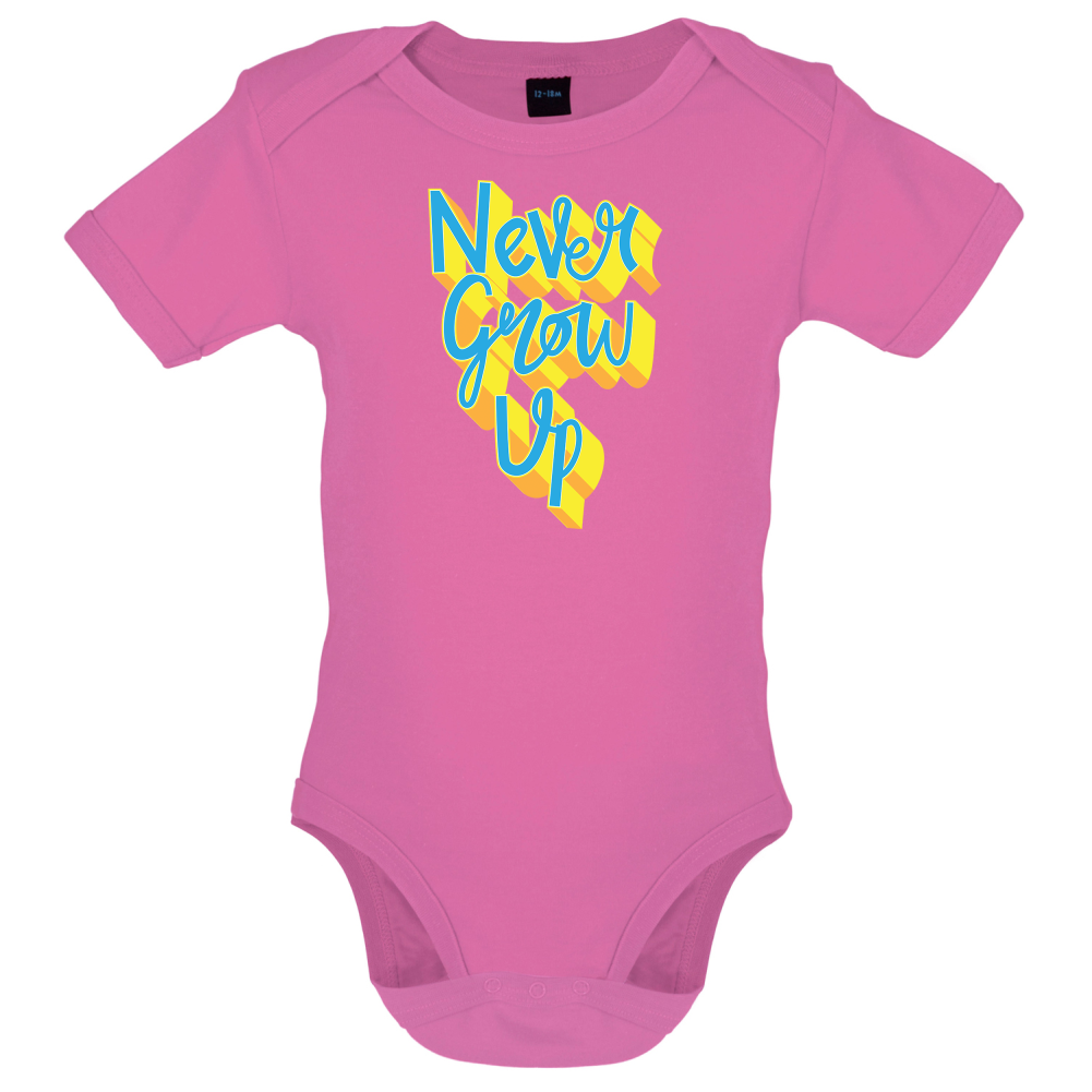 Never Grow Up Baby T Shirt