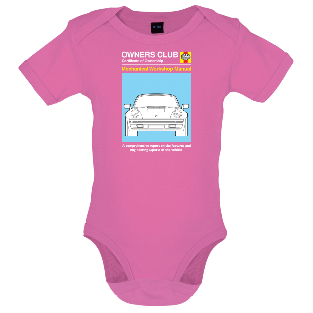 Car Owners Manual 964 Turbo Baby T Shirt