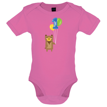 1st Birthday Bear Baby T Shirt