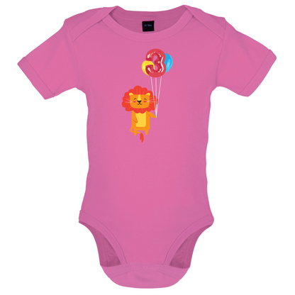3rd Birthday Lion Baby T Shirt