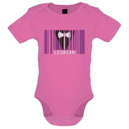 LGBT Barcode Flags - Lesbian Baby T Shirt