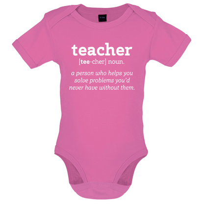 Definition Teacher Baby T Shirt