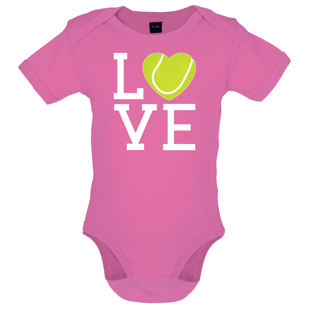 I Love Tennis Baby T Shirt