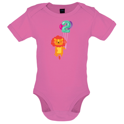 2nd Birthday Lion Baby T Shirt