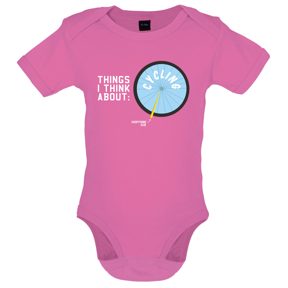 I Thiink About Cycling Baby T Shirt