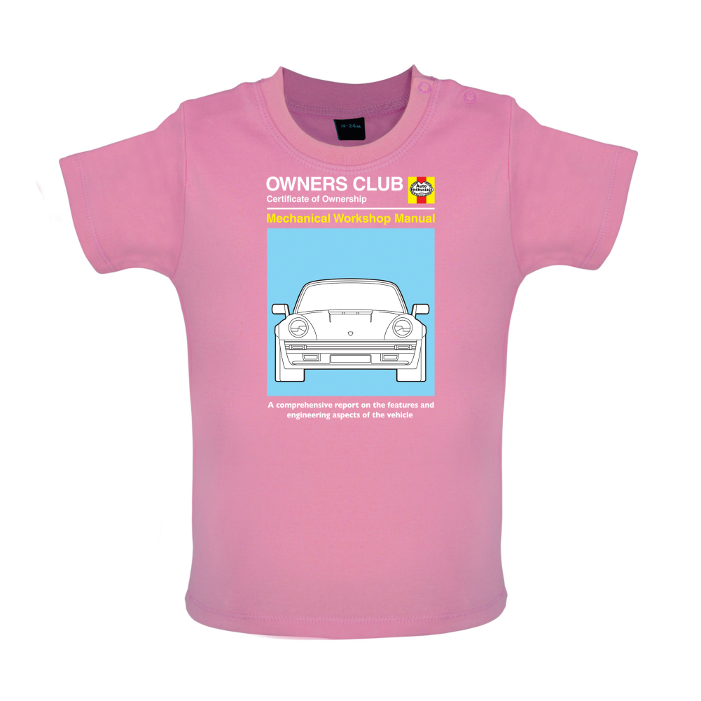 Car Owners Manual 964 Turbo Baby T Shirt