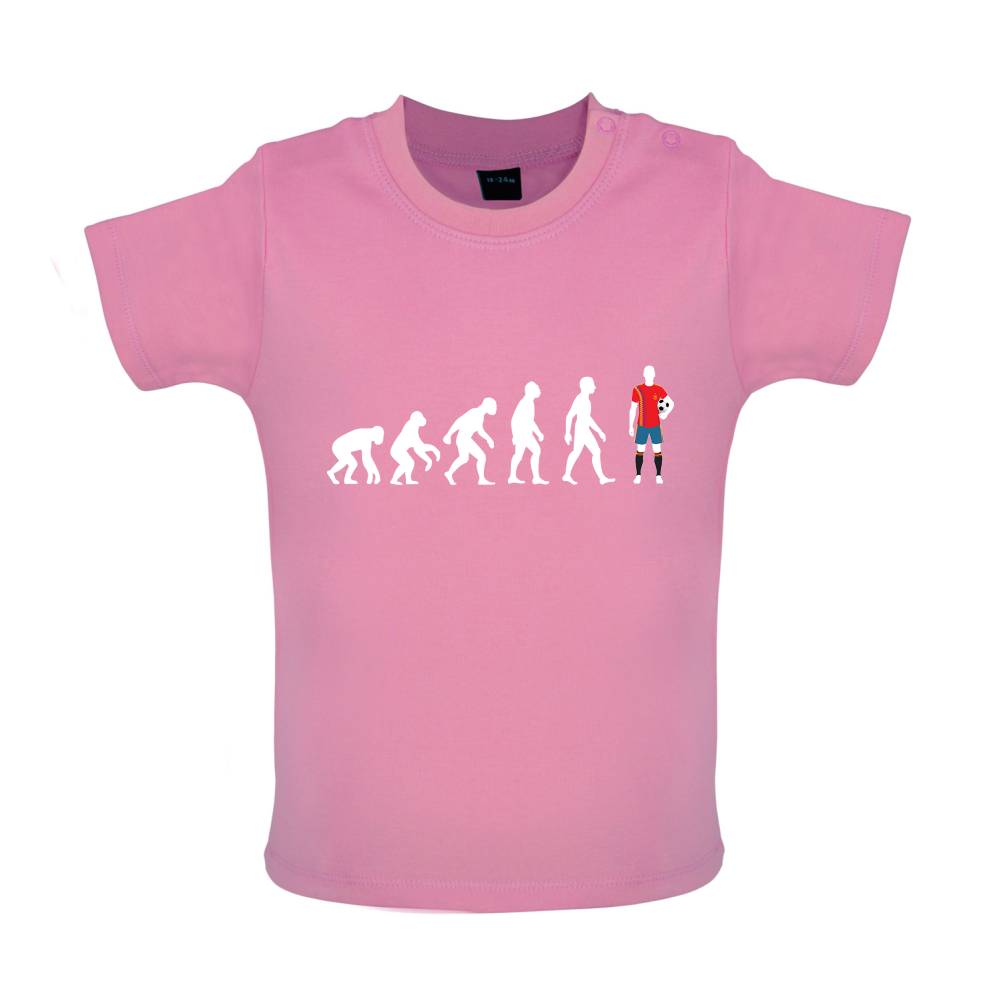 Evolution of Man - Spain Baby T Shirt