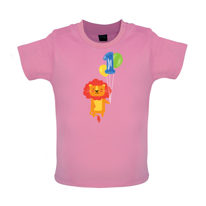 1st Birthday Lion Baby T Shirt