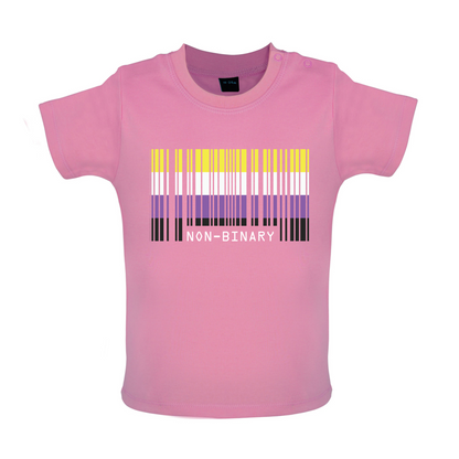 LGBT Barcode Flags - Nonbinary Baby T Shirt