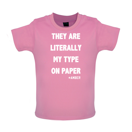 Literally My Type On Paper Baby T Shirt