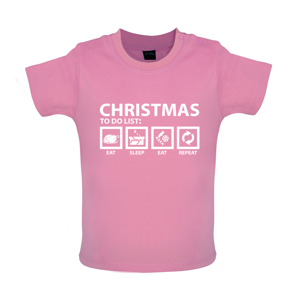 Christmas To Do List Baby T Shirt