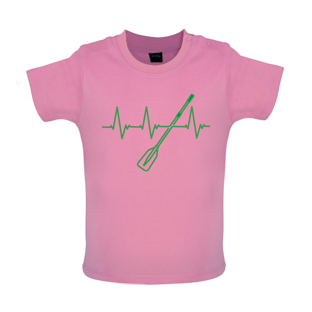 Rowing Heartbeat Baby T Shirt