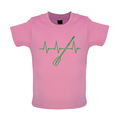Rowing Heartbeat Baby T Shirt