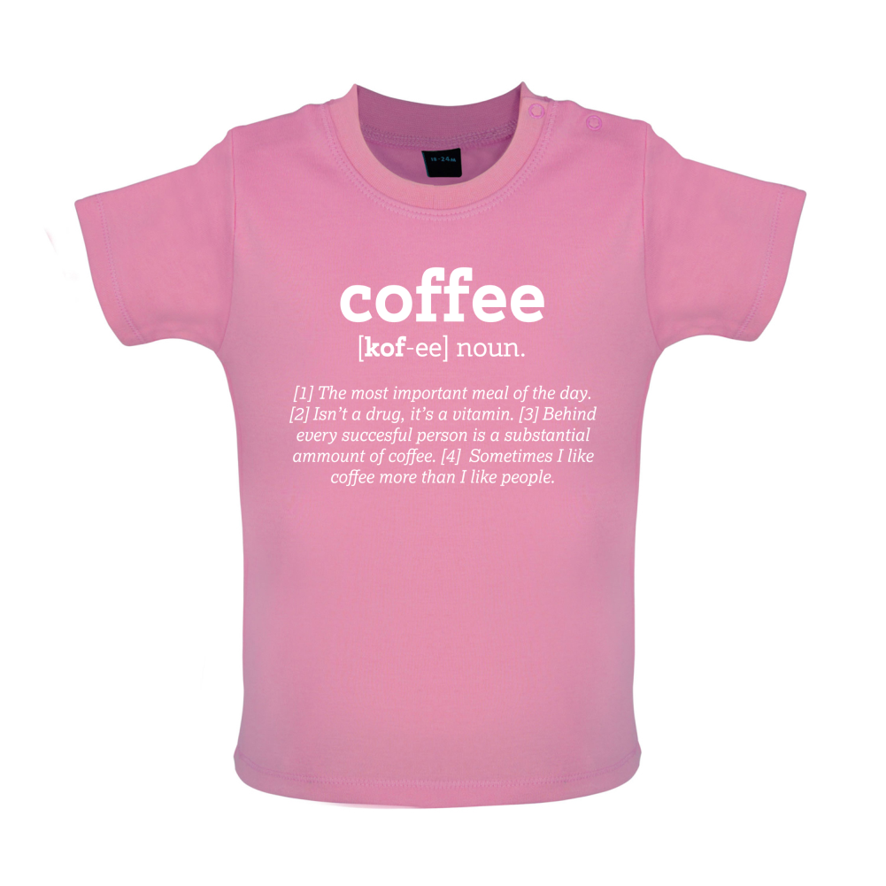 Definition Coffee Baby T Shirt