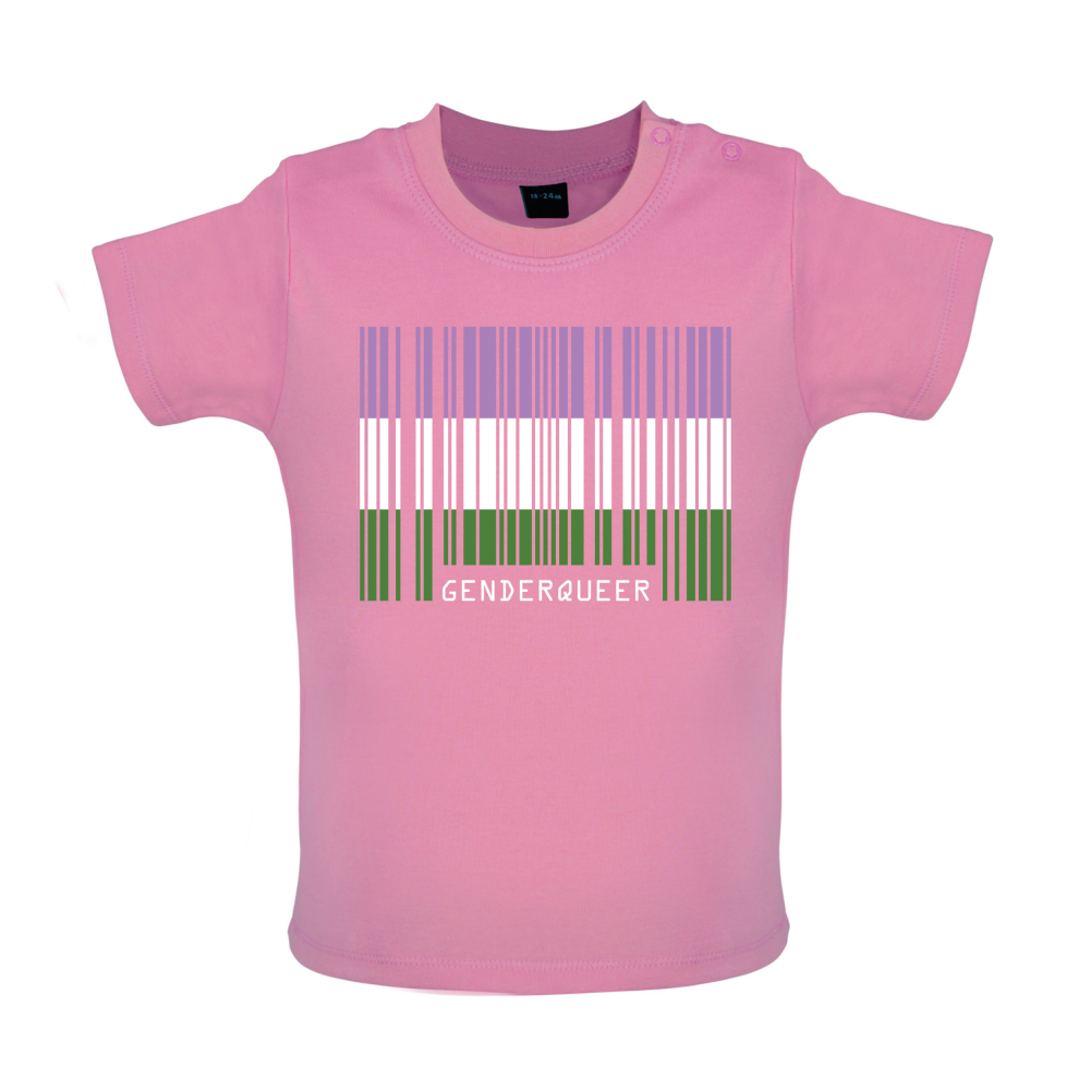 LGBT Barcode Flags - Gender Queer Baby T Shirt