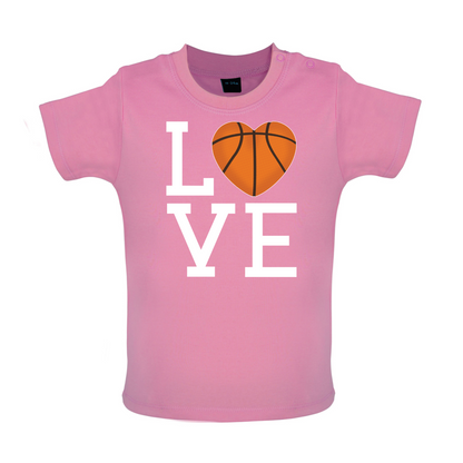 I Love Basketball  Baby T Shirt