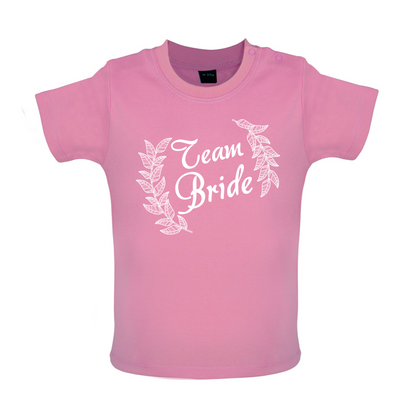 Team Bride Floral Baby T Shirt