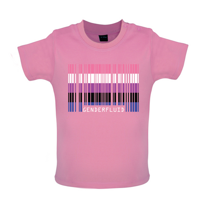 LGBT Barcode Flags - Gender Fluid Baby T Shirt