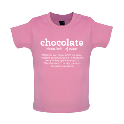 Definition Chocolate Baby T Shirt