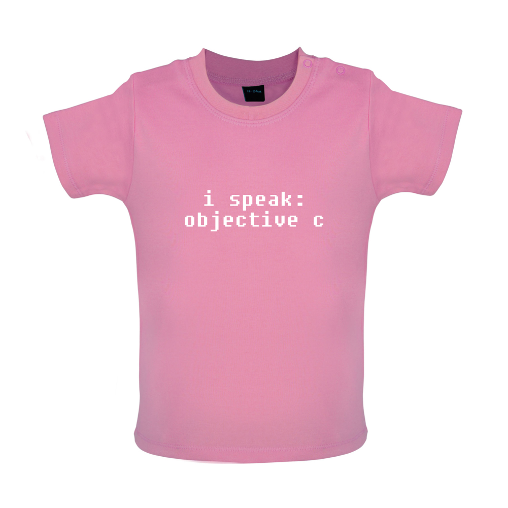 I Speak Objective C Baby T Shirt