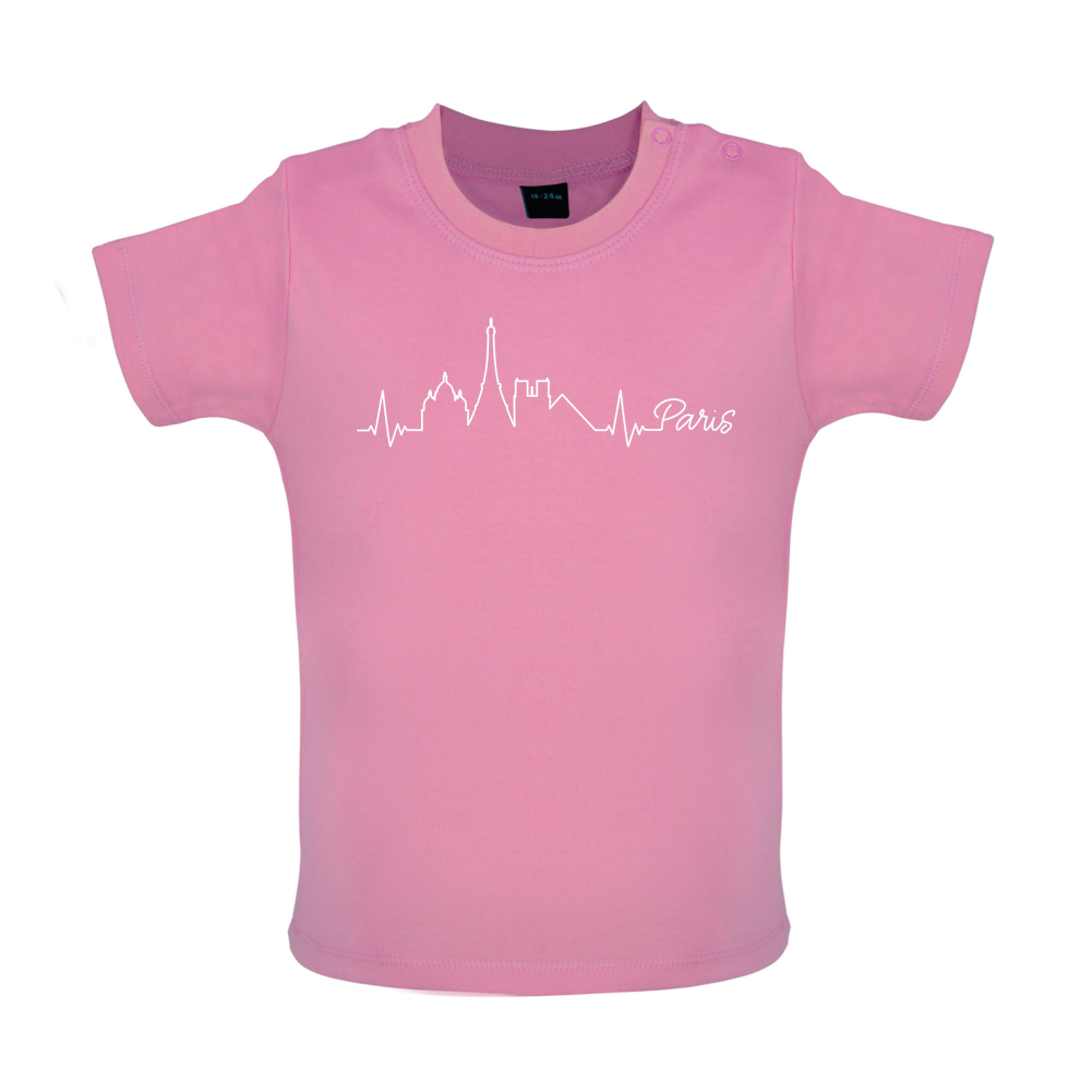 Paris Heartbeat Baby T Shirt