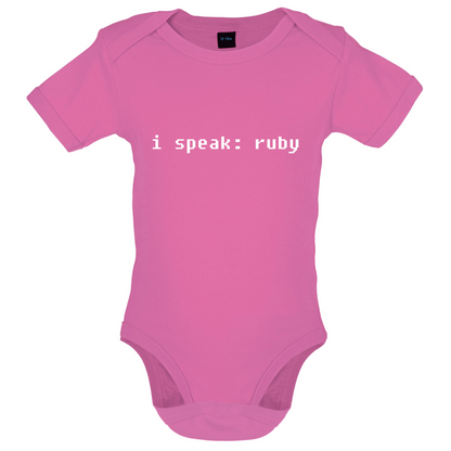 I Speak Ruby Baby T Shirt