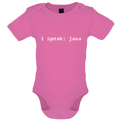 I Speak Java Baby T Shirt