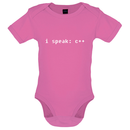 I Speak C Plus Plus Baby T Shirt
