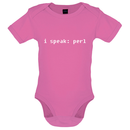 I Speak Perl Baby T Shirt